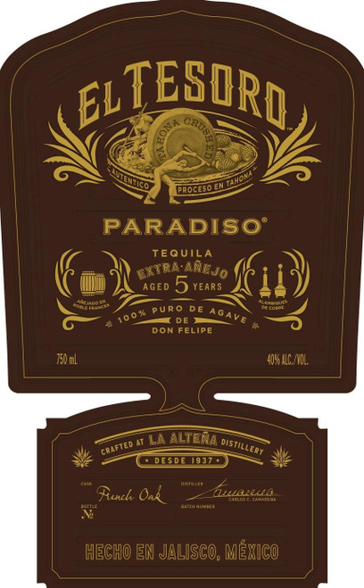 El Tesoro Paradiso Extra Añejo 5 Year Tequila
