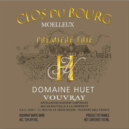 Huët Vouvray Moelleux Clos du Bourg Première Trie 1990