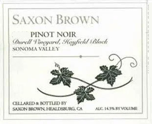 Saxon Brown Pinot Noir Sonoma County Durell Vyd. Hayfield Block 2017