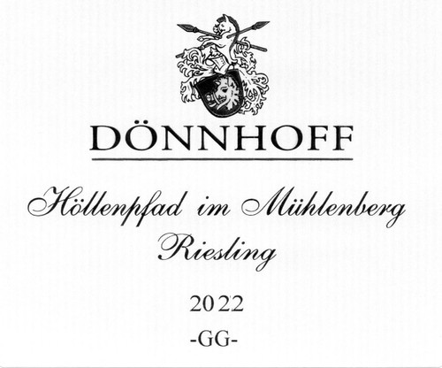 Dönnhoff Riesling Höllenpfad im Mühlenberg Grosses Gewächs 2022