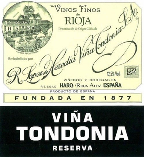 López de Heredia Rioja Viña Tondonia Reserva 2012