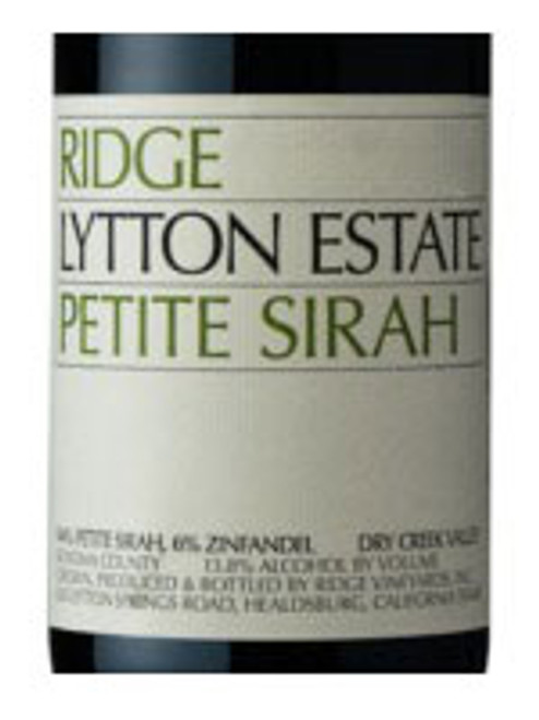 Ridge Petite Sirah Dry Creek Valley Lytton Estate 2021