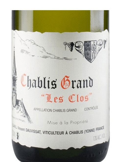 Dauvissat/Vincent Chablis Les Clos Grand Cru 2017 1.5L