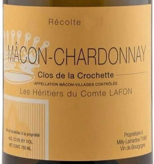 Héritiers du Comte Lafon Mâcon-Chardonnay Clos de la Crochette 2023