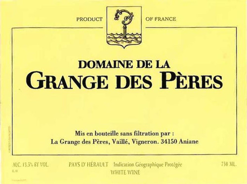 Grange des Pères Vin de Pays de l'Hérault 2021