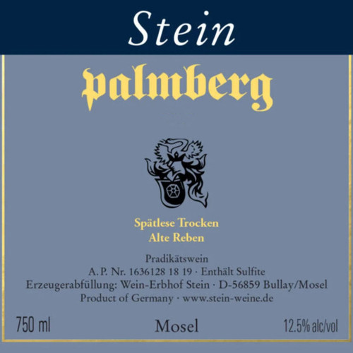 Stein Riesling Spätlese Palmberg Alte Reben trocken 2023