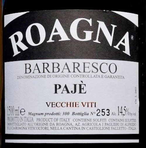 Roagna Barbaresco Pajè Vecchie Viti 2019