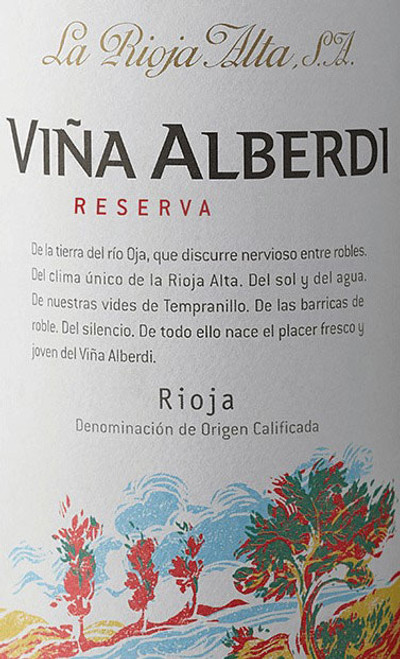 La Rioja Alta Rioja Viña Alberdi Reserva 2020