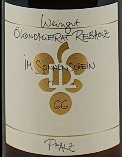 Ökonomierat Rebholz Riesling Pfalz Im Sonnenschein GG 2023
