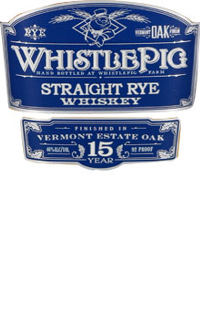 WhistlePig Farm 15 Year Old Straight Rye Whiskey